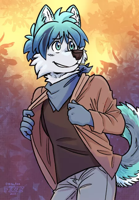 Fall is coming, so it's time for jackets again! Art by me, @Niko_fizz on twitter by Niko_fizz