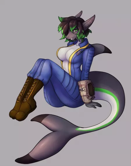 Fallout shark by NemiNecro