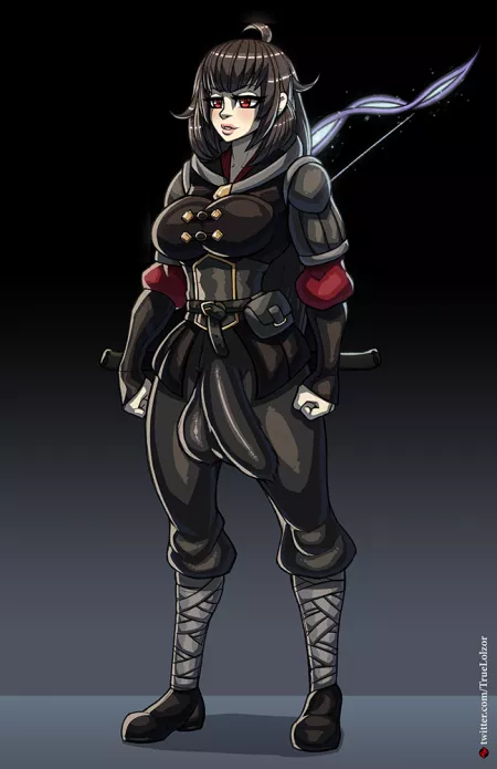 Fantasi Futa Girl with a Bulge by TrueLolzor