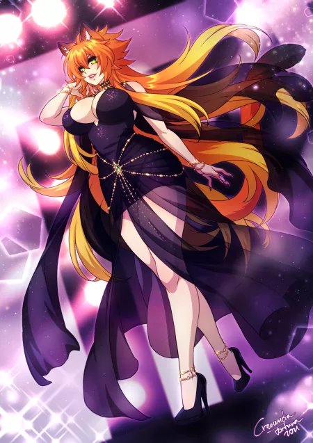 Fashionable Cat [by Crescentia Fortuna] by Crescentia-Fortuna