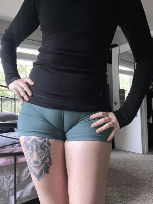Fat pussy strikes again in my favorite running shorts by princess_vasilisa
