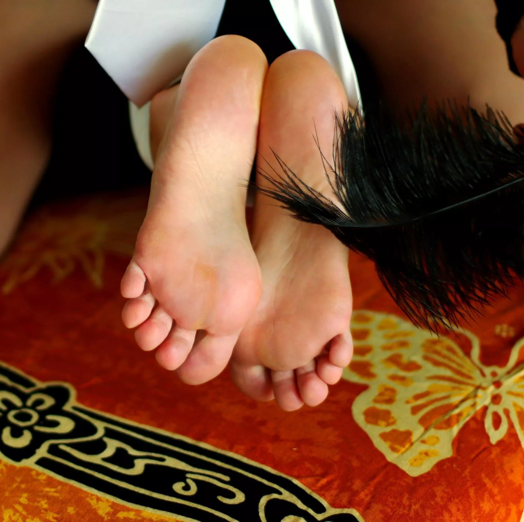 Feathers are my choice of weapon 😜 posted by amyandjolie