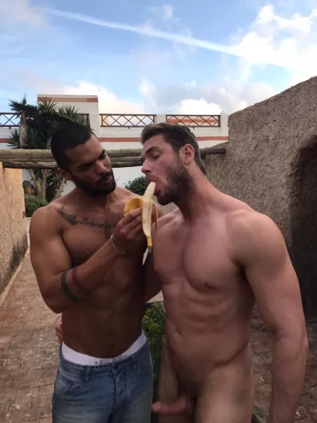 Feed me your banana, I'll feed you mine by pbj145