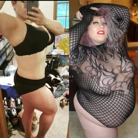 Feelin myself a lot more at 320 lbs vs 170 lbs 🙃 by yanamissyana