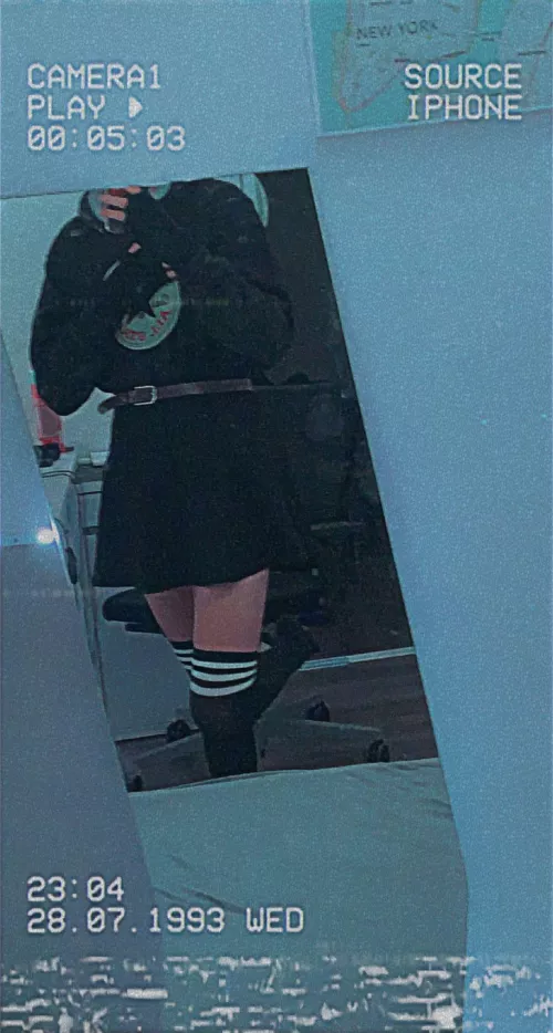 Feeling cute with the belt :) by JesusIsCuming69