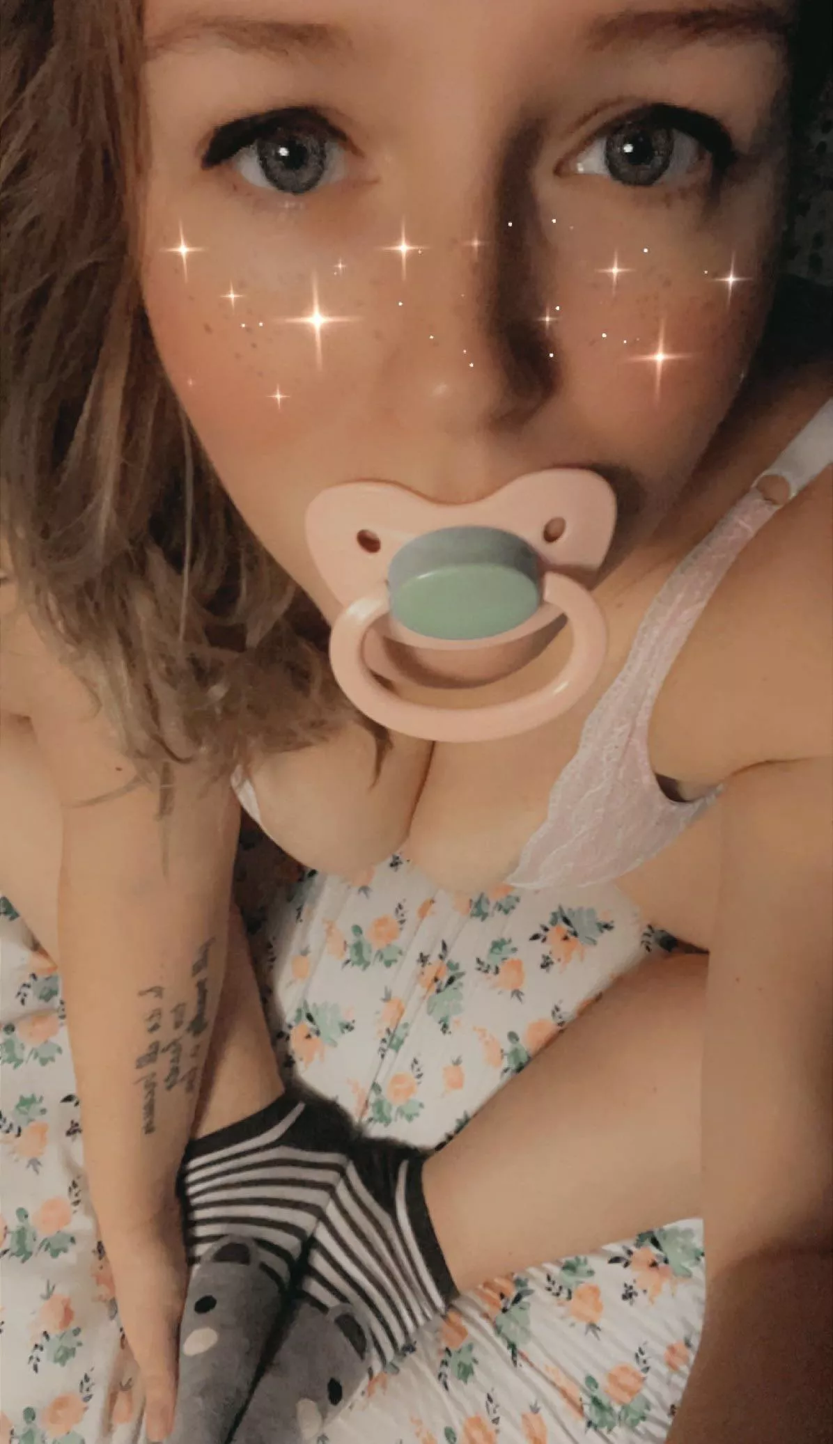 Feeling little and sleepy 🤍 posted by littlest_thing