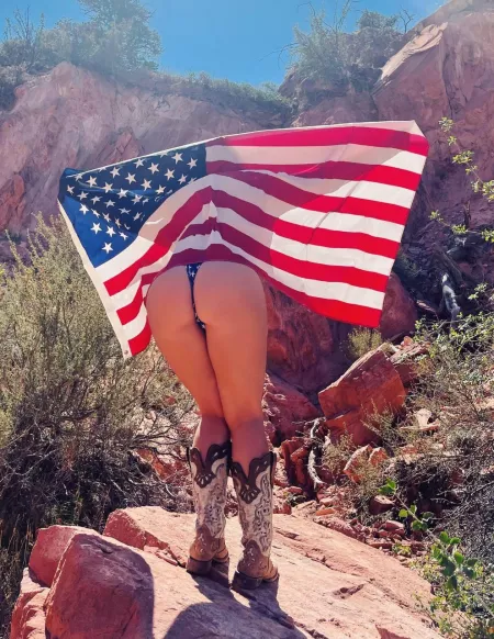 Feeling’ patriotic this morning 😍 by cowgirl_barbie