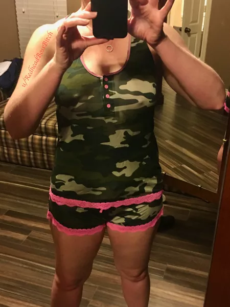 [F]eeling sexy in my new pajamas. Do you like? by RedheadBossBitch