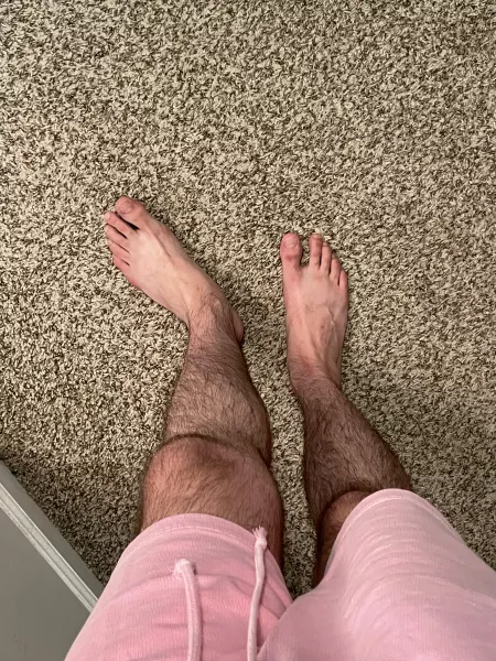 Feet and hairy legs by boredomporndom