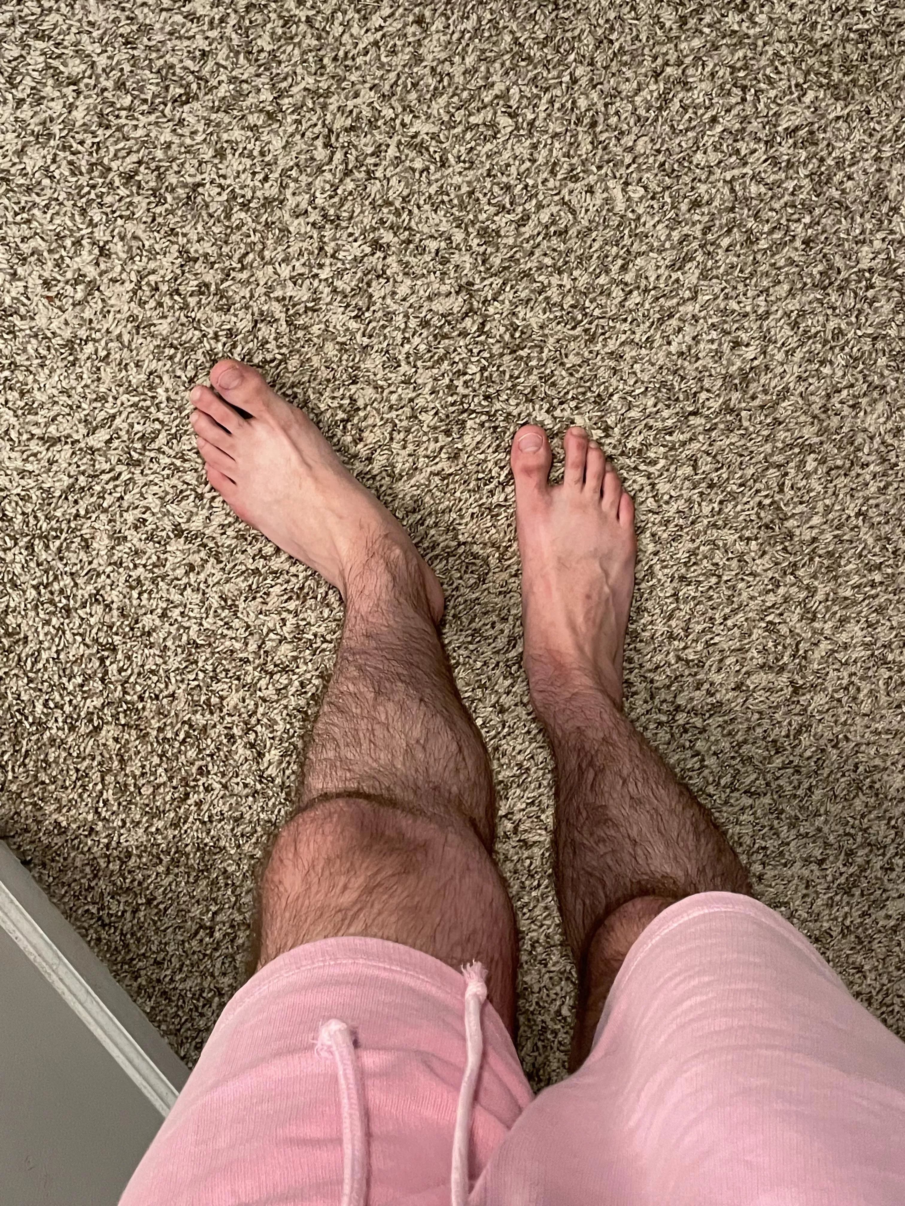 Feet and hairy legs posted by boredomporndom