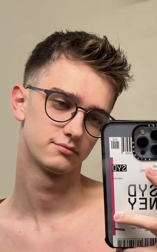 Felt cute after haircut and shaving 😊 by SnooLemons6036