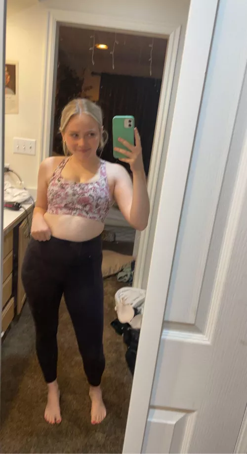 felt cute after the gym today💓💖🌸💞 by quincy-kitty