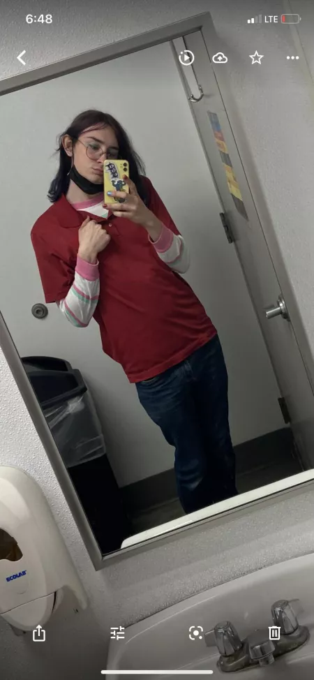 Felt cute at work today lol by Cold_Conversation970