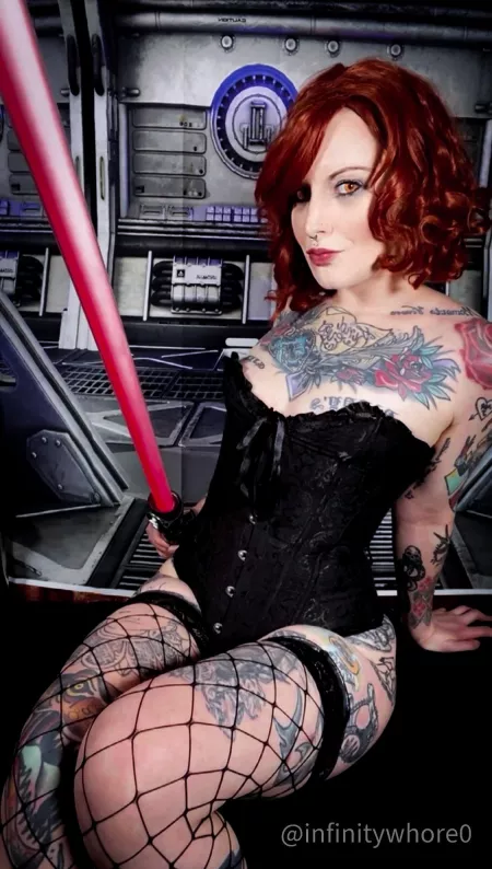 Female Sith Lord ft a pretty corset by InfinityWhore0