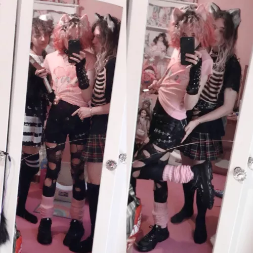 fem-catboy gathering :3 by super_deformed