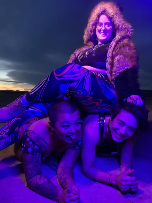 Femdom is my lifestyle so I practice it everywhere. Even at the vanilla desert rave my friends threw! by You_Need_Nyx