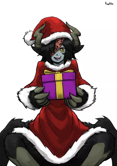 Festive ushi-oni by lutherniel by The1andonlygogoman64