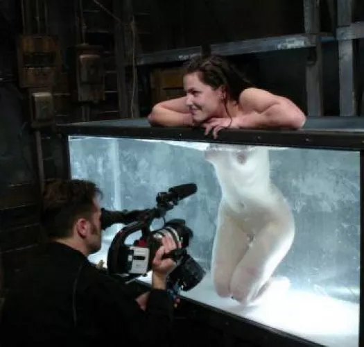 Filming Bobbi in the tank... by SpunkySpunkyAssGuy