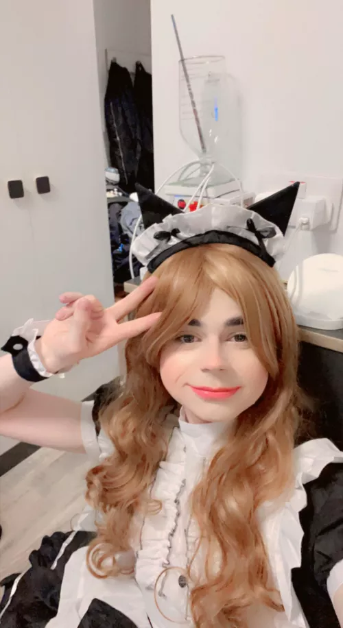 Finally cosplayed as a Cat girl Maid by WillCR00
