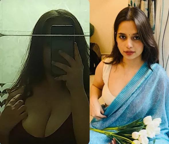 Finally ditched her pallu 🥵💦 by Miserable-Dog-2993