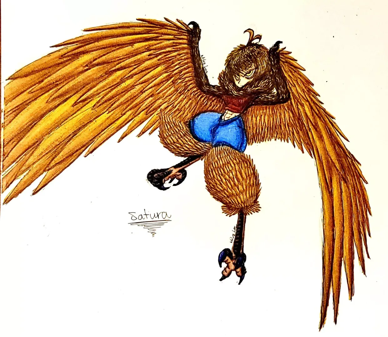 Finally drew my Owl Mage OC. A very shy and soft-spoken Eagle-Owl named Satura. posted by SaiyanElite2019