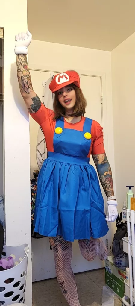 Finally got my costume! Being Female Mario 🥰 by Snoo-18156
