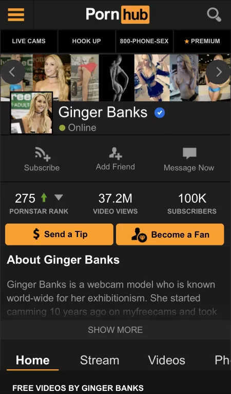Finally hit 100k subscribers on pornhub!! Thank you to everyone who’s a subscriber :) by blonde234
