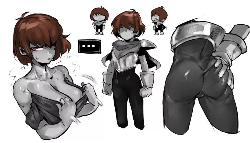 Finally, some [Discarded Vessel] porn! Thought I’m pretty sure it’s a recolor of some Kris art posted by SansPundertale