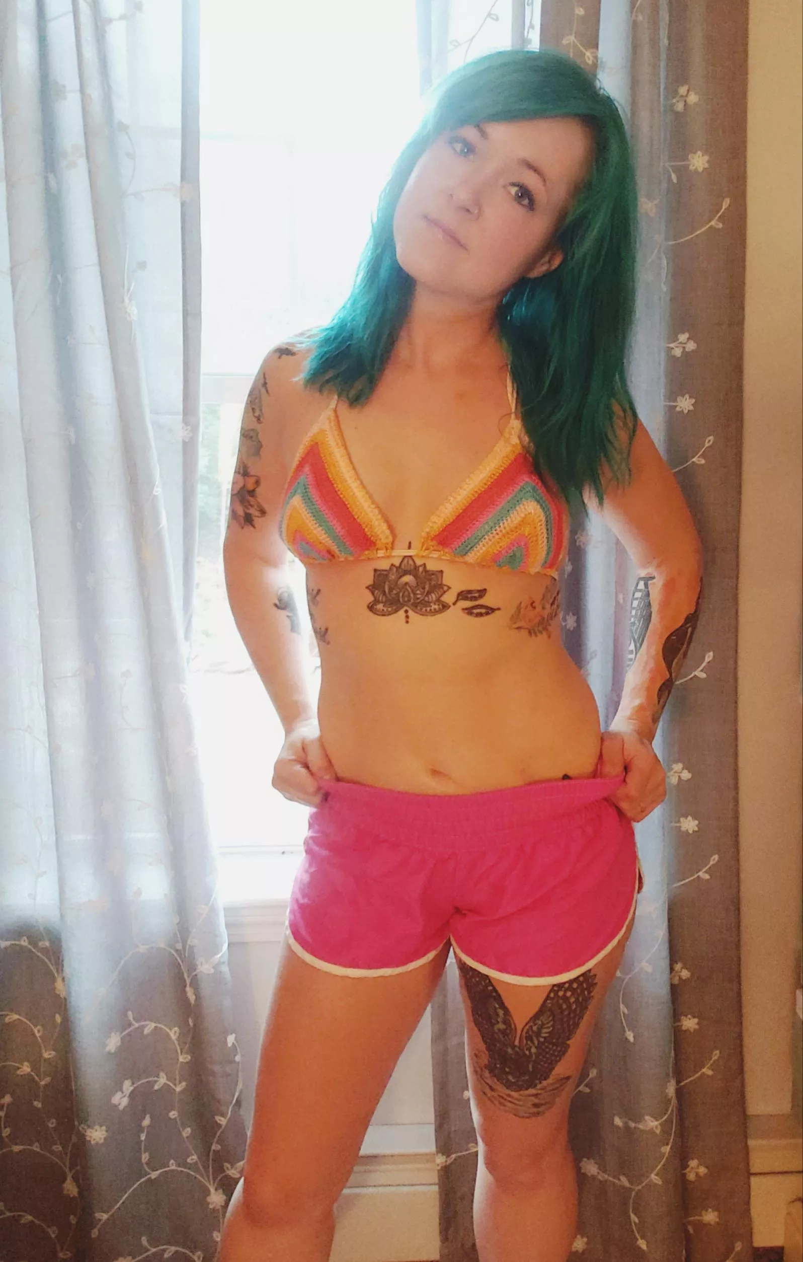 Finally warm enough for a 👙! posted by gothic_popsicle