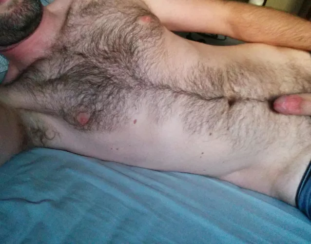 Find and tease my nipples under that hair by Streethawk00