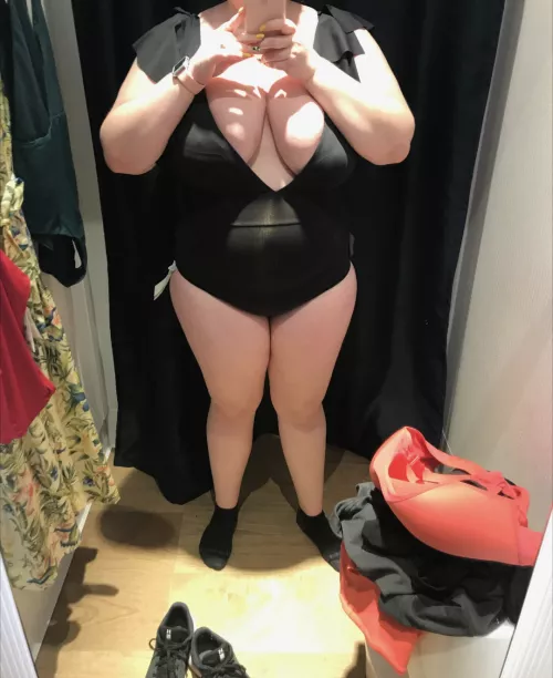 Finding a swimsuit where my tits don't fall out is hard 🙈 by TigOlBittie_Wife
