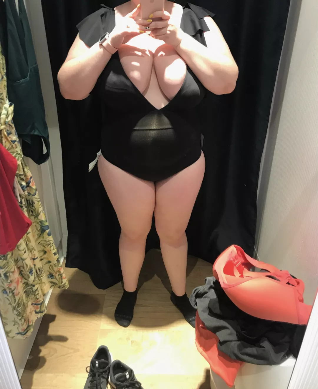 Finding a swimsuit where my tits don't fall out is hard 🙈 posted by TigOlBittie_Wife
