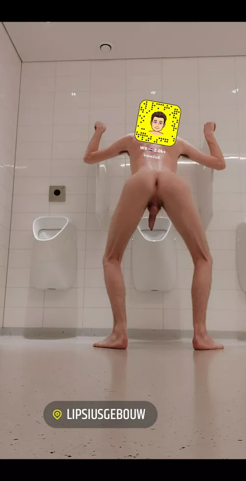 Finding me like this at a cruising toilet at a university by know2w8