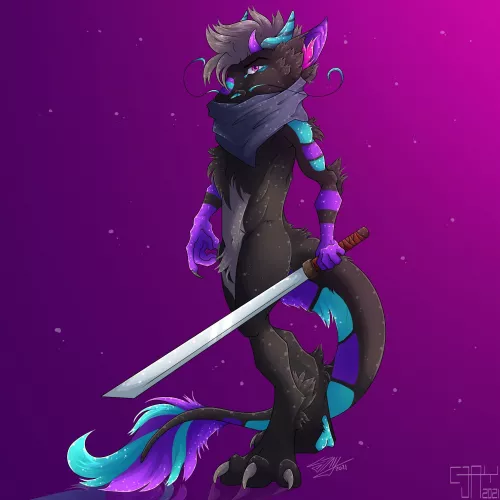 Finished Fullbody for a good friend. by Local-blue-thing