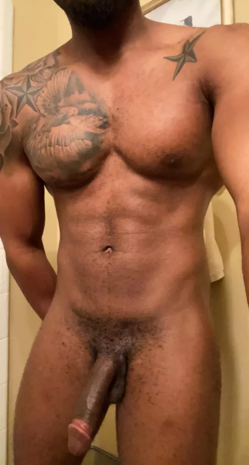 Finished my chest work out and letting it hang by ExpressionInner1043