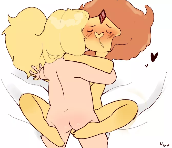 Finn and Flame Princess having intimate sex (MuttGirl) posted by alius_siete