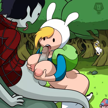 Fionna and Marshall Lee by younglingoftheast