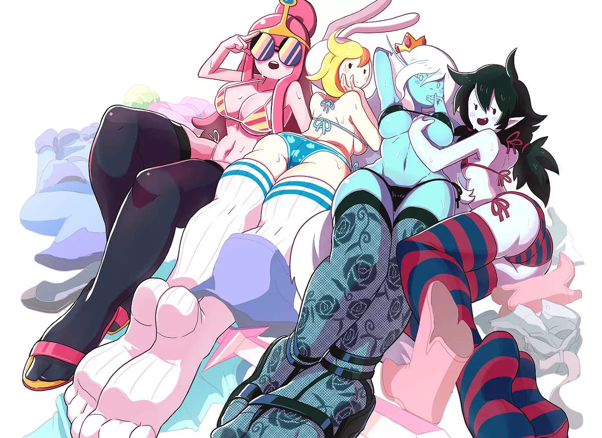 Fionna, Princess Bubblegum, Ice Queen, Marceline [Adventure Time] (Gashi-Gashi) posted by TheSmalHobbit