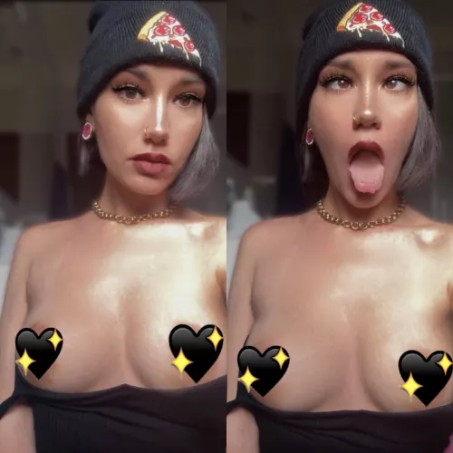 First Ahegao of the year🍕hi there :) by robbersvibes