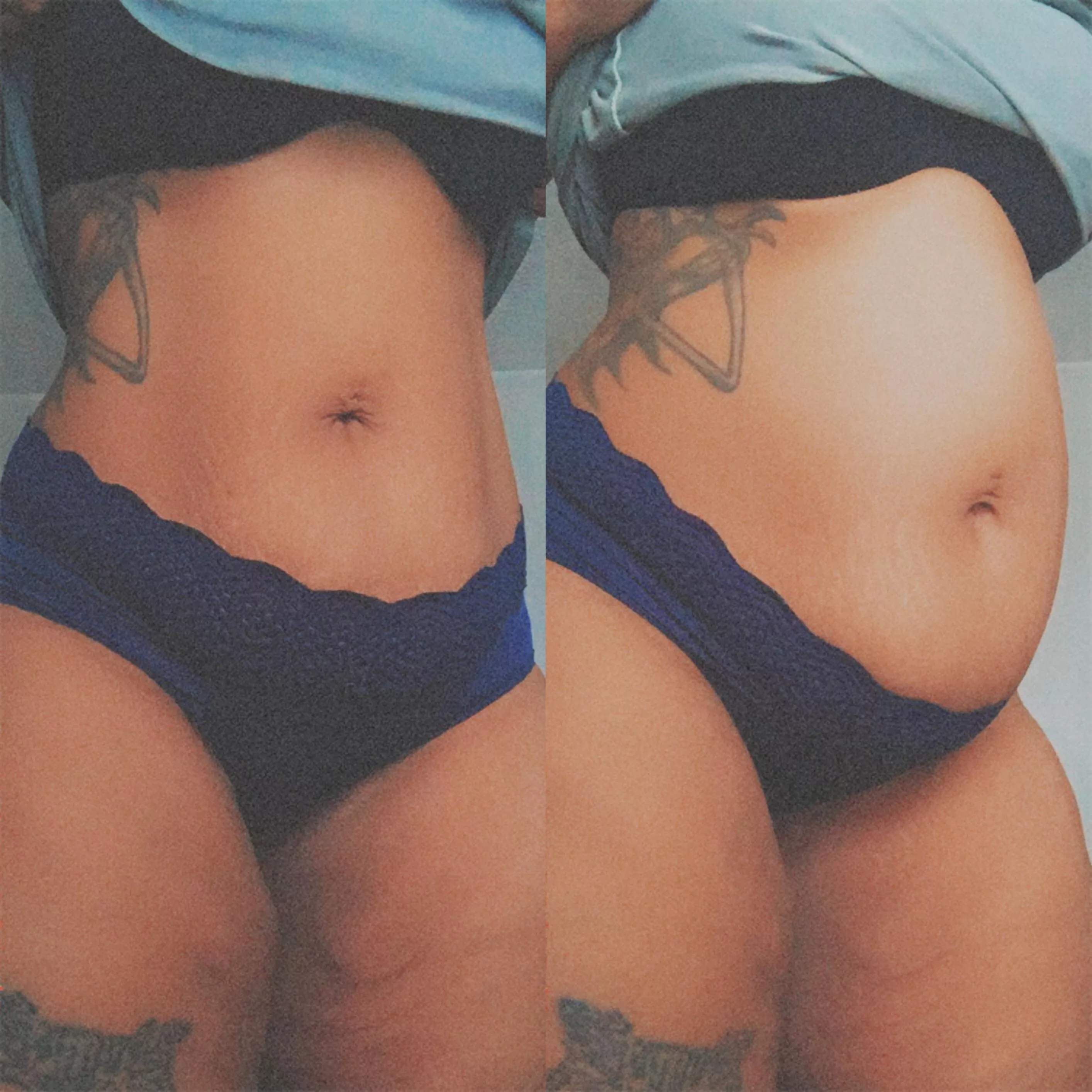 First bloat in years! Hoping to get back to my last max really soon. 😋 posted by aellamulatto