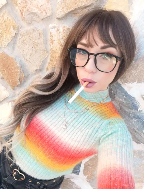 First cigarette of the day by Kinkerbell2307