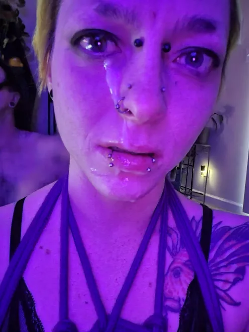 First facial in too long. I usually swallow 😜 by circuspixie