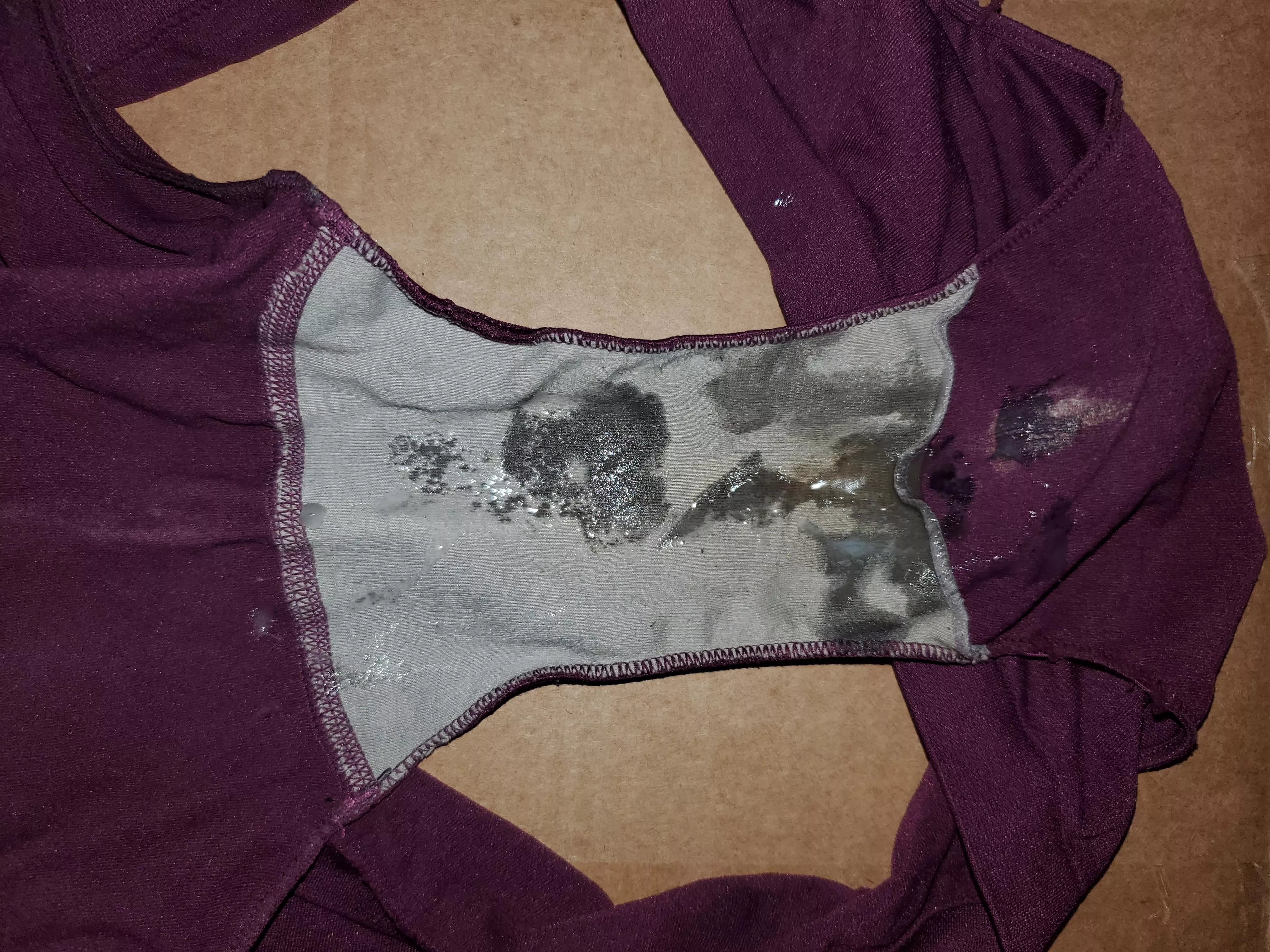 First on many cum shots gonna add to this before sending off to lucky buyer posted by usedpantyman