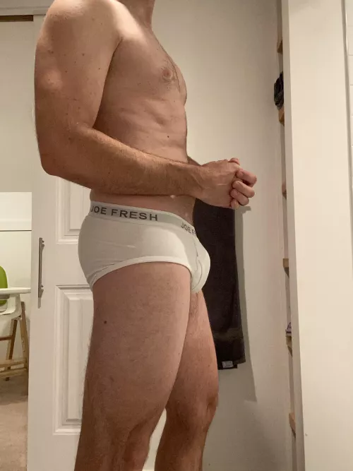 first pair of white briefs by ashelter45