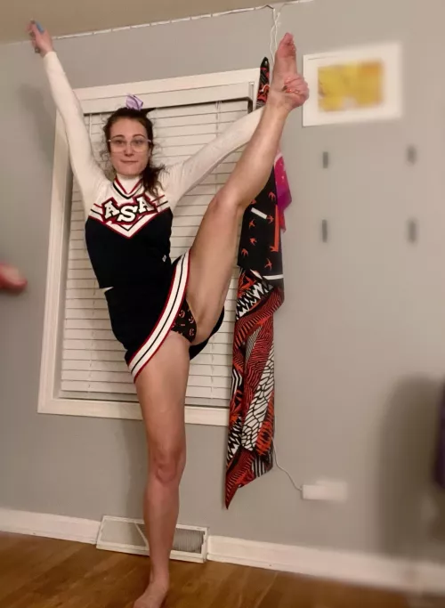 First post! Decided to be a cheerleader for Halloween...turns out my uniform from 6th grade still fits by TheAveryOConnor
