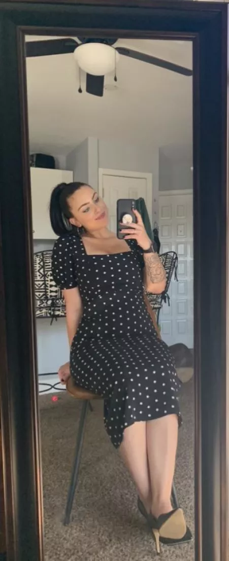 First post here ! New dress 👗⚪️⚫️ by Cjay72915