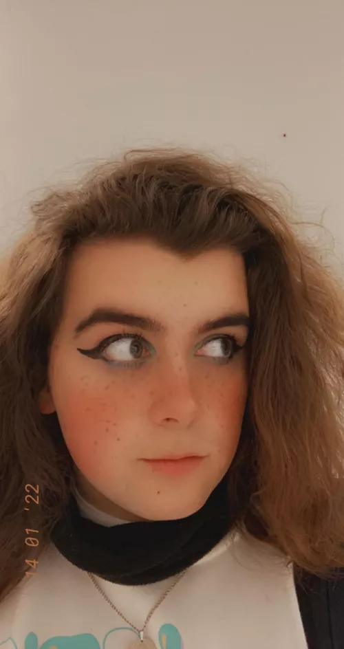 First time doing my own makeup! X) by SmokedAntelope