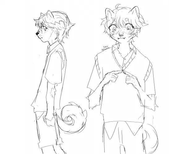 first time drawing a furry! This is my fursona ^^ does it like a shiba inu? by yukkun_commission