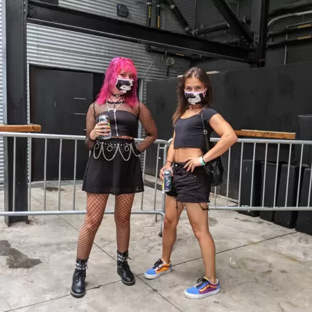 First time fem in public - my partner (left) and I (right) in Brooklyn for a concert the other day by I_smoke_cum