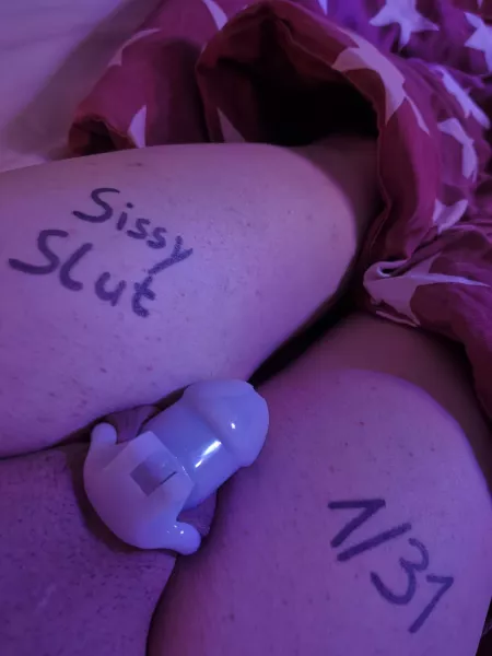 First time for me doing Locktober. by BlueBallsSlut